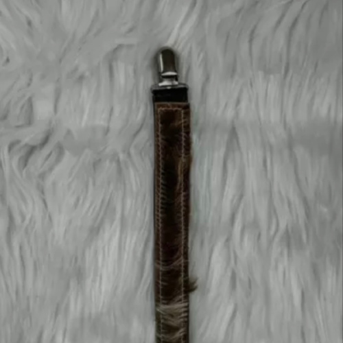 The Whole Herd Brindle Cowhide Baby Paci Clip, Infant,Brindle at Tractor Supply Co