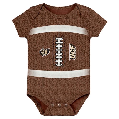 UCF Knights Newborn & Infant Catch Me Football Bodysuit - Brown