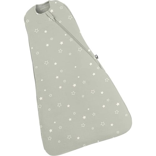 GUNAMUNA Wearable Unisex Baby Swaddle Wrap Sleep Bag Duvet with Easy Diaper Zipper, 0.5 TOG for Newborn to 3 Months, Wishful - 0-3 Months