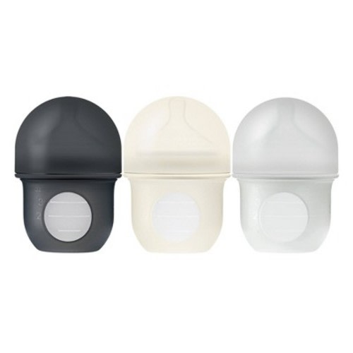 Boon- NURSH 4oz 3pk Silicone Bottle