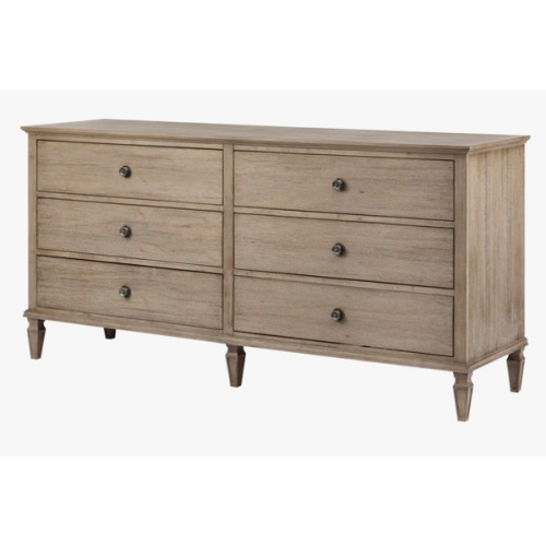 Canora Grey Victoria 6-Drawer Double Wide Wood Dresser & Reviews | Wayfair