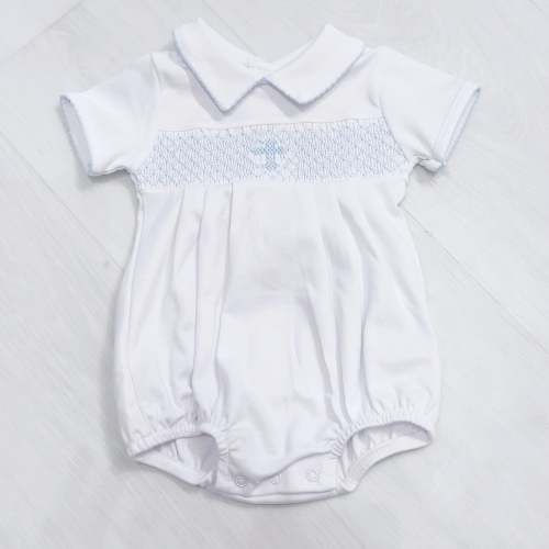 Alexander Cross Smocked Bubble – Littles on 5th