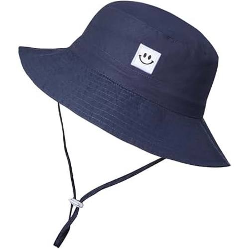 Amazon.com: MaxNova Baby Sun Hat Smile Face UPF 50+ Toddler Bucket Hat for Boys Girls 0-7 Years