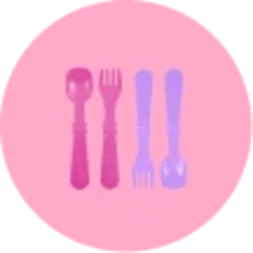 Re-Play Toddler Utensil Set | Family Tableware Made in the USA from Recycled Plastic
