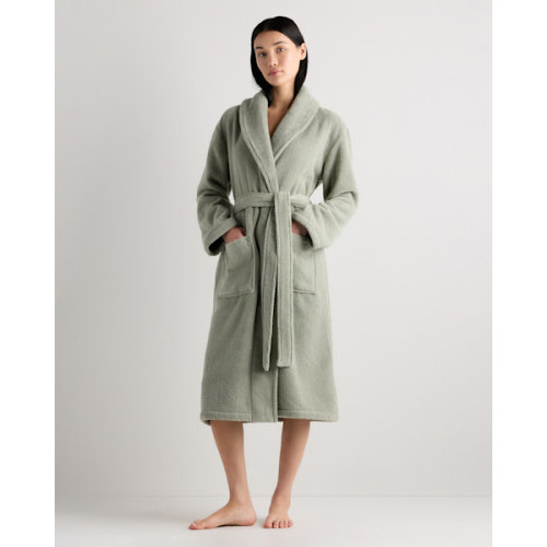 Turkish Cotton Terry Robe in Sage