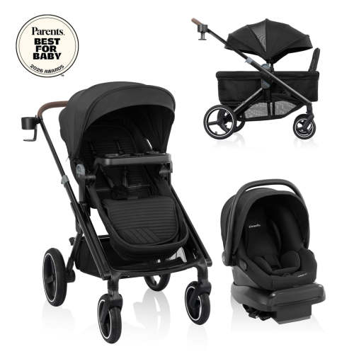 Transformer Stroller to Wagon Travel System Featuring LiteMax NXT Infant Car Seat