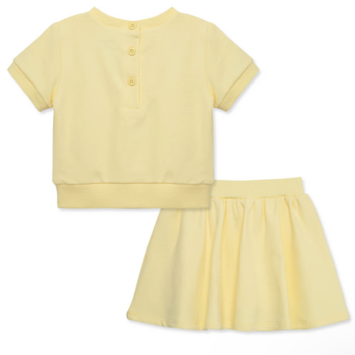 Yellow 2-Piece Infant Skort Set (12M-24M)