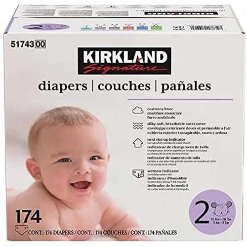 Kirkland Signature Diapers, Size 2 (174-Count)