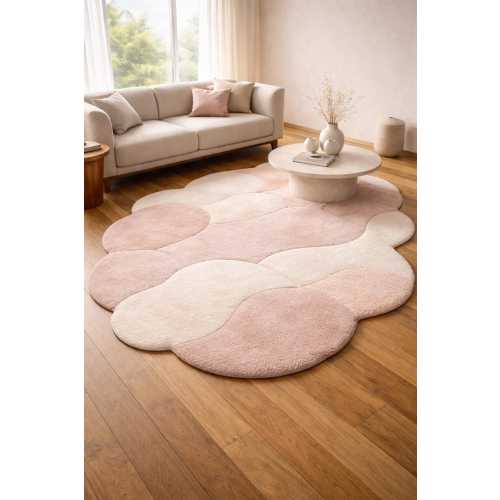 Hand-Tufted Wool Cloud Rug | Modern Pastel Abstract Area Rug