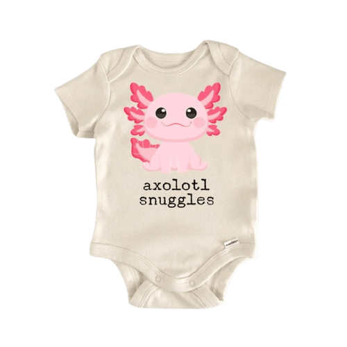 Axolotl Lizard Reptile Newborn Baby Bodysuit