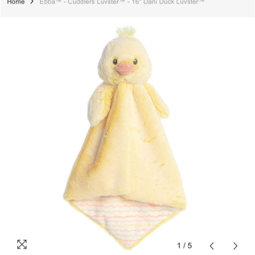 Dani Duck Luvster - Extra Soft Cuddlers Plush - ebba – Aurora®