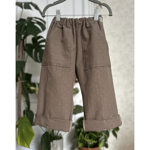 Grow-With-Me Children's Pants in Neutral – Milkweed Family Company