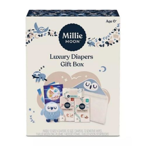 Millie Moon Luxury Disposable Diapers, Gift Box, 20 Count