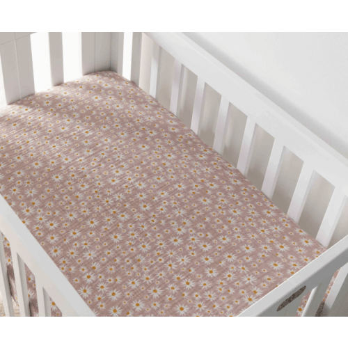 Babyletto Mini Crib Sheet in GOTS Certified Organic Muslin Cotton