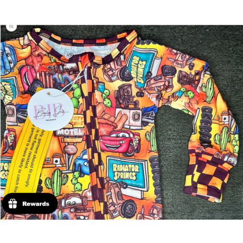 Rally Racers Bamboo Romper