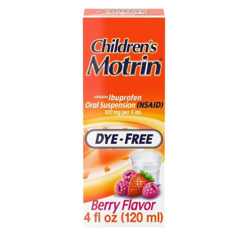 Children's Motrin Liquid Dye-Free Fever Reduction & Pain Reliever - Ibuprofen (NSAID) - Berry - 4 fl oz