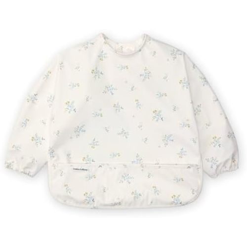 Loulou Lollipop Long Sleeve Mess Free Waterproof Bibs, for baby boys and girls 6-36 Months, Machine Washable, Travel Friendly
