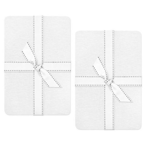 Butterblu FRANKIE 2-Pack Fitted Crib Sheet White One Size