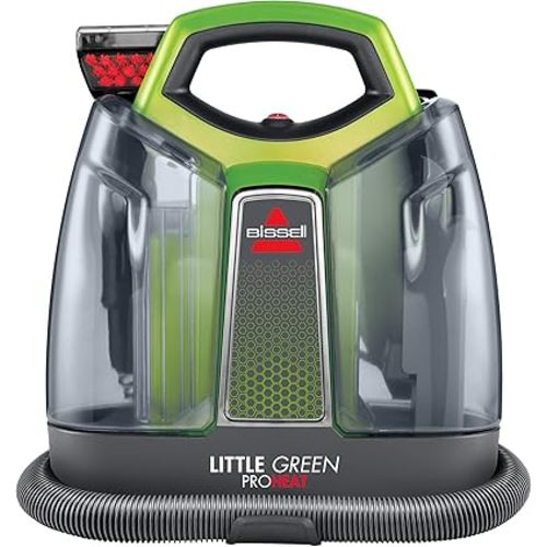 BISSELL Little Green Proheat Portable Deep Cleaner/Spot Cleaner and Car/Auto Detailers with Self-Cleaning HydroRinse Tool for Carpet and Upholstery, 2513E