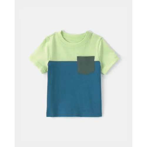 Baby Boy Color Block Short-Sleeve T-Shirt - Blue/Green | Carter's