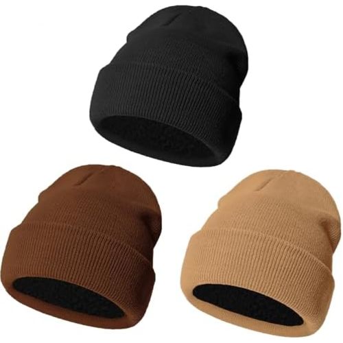 Urban Virgin Baby Girl Boy Beanies Fleece Lined Toddler Winter Hat Knit Girl Warm Beanies Kids Winter Hats for 0-6 Years