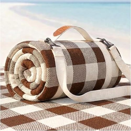Waterproof Beach Blanket Picnic Outdoor Camping Mat Oversized Extra Large Foldable Sandproof Sand Free Resistant Big XL Giant Towel Hawaii Honeymoon Essentials Women Summer Must Have Vacation Gift
