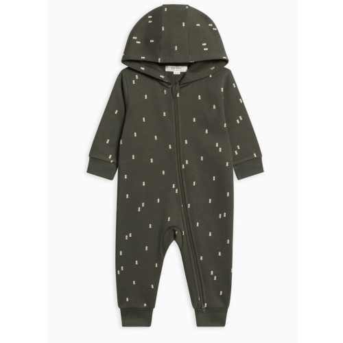 Greer Fleece Hooded Zipper Romper