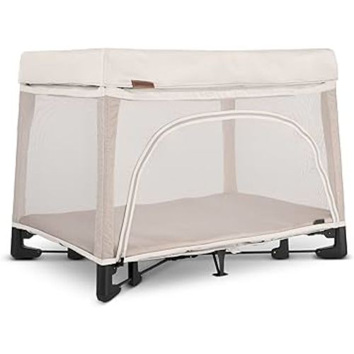 UPPAbaby Remi Playard | Deluxe 3-in-1 Portable Playard, Bedside Bassinet + Travel Crib| Mesh Bassinet, Mattress, Organic Cotton Mattress Cover + Storage Bag Included | Charlie (Sand Mélange)