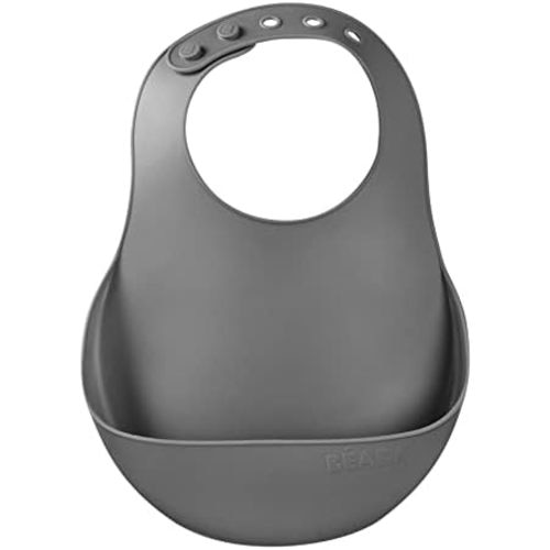 Beaba Silicone Baby Bib, Made with Soft Supple Silicone, Baby Bibs with Baby Food Catcher, Baby Essentials for Baby Feeding