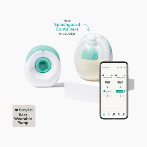 Willow Go Wearable Hands-Free, Cord-Free Electric Breast Pump - Double
