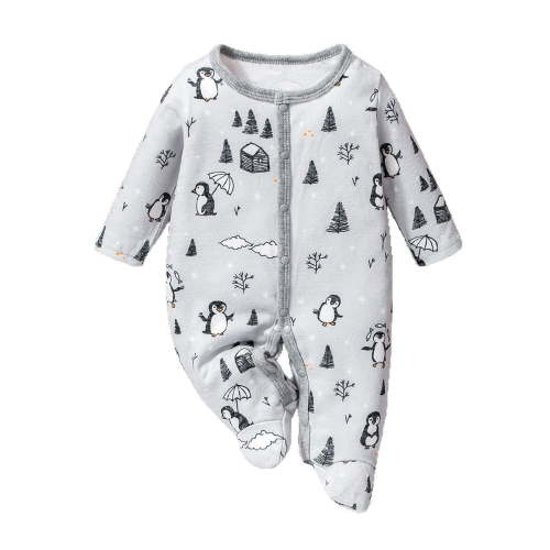 FYDUU Baby Boys Romper Jumpsuit Long Sleeve Comfortable Stylish Baby Onesies Bodysuits One-Pieces Crawling Sleeping Everyday Wear Leisure Vintage 1-3 Months