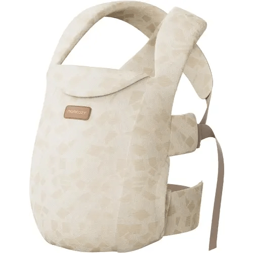 Momcozy Newborn Carrier WeeSnug - Lightweight and Cozy Comfort for 7-25 lbs, Ergonomic Cross-Back Support, Jacquard Weave, Hands-Free Baby Carrier with Lumbar Support, Geometry