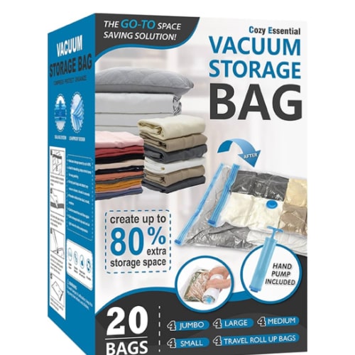 Cozy Essential Vacuum Storage Bags (20-pack)