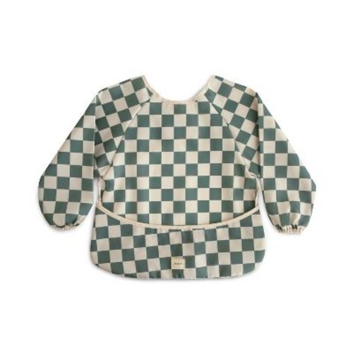 Long Sleeve Bib Olive Check One Size