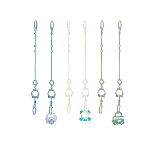 Toy Straps for Baby, 6pcs Adjustable Toy Holder for Stroller Accessories, Silicone Baby Tether Pacifier Clip, No Throw Baby Travel Essential Leash for High Chair, Car Seat, Baby Toy Clips