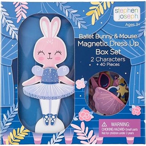 Stephen Joseph, Magnetic Dress Up Doll Bunny and Mouse
