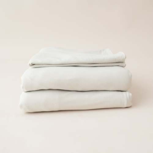 Fitted Sheet & Pillowcases Oat | Bamboo Sheets | Kyte Baby