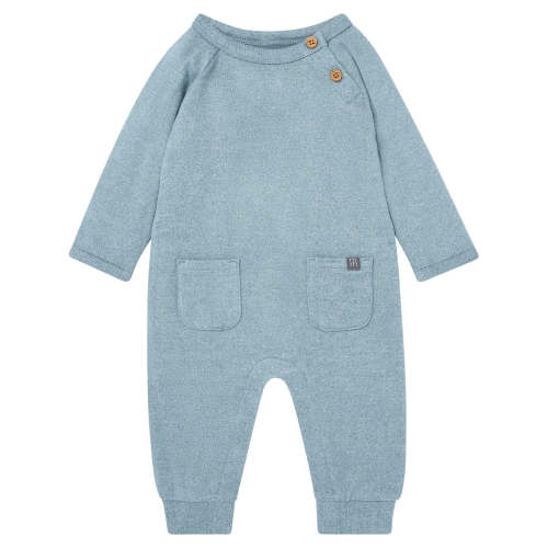 Baby Boys Teal Heather Raglan Sleeve & Long Leg Romper – Gerber Childrenswear