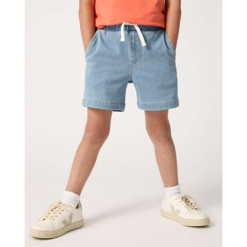Light Blue Denim Chino Shorts