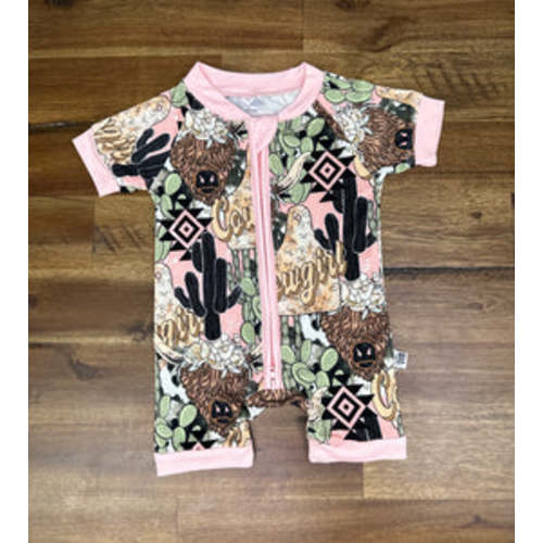 Cowgirl Bamboo Shortie Romper (FINAL SALE) – Bella-Breez Boutique