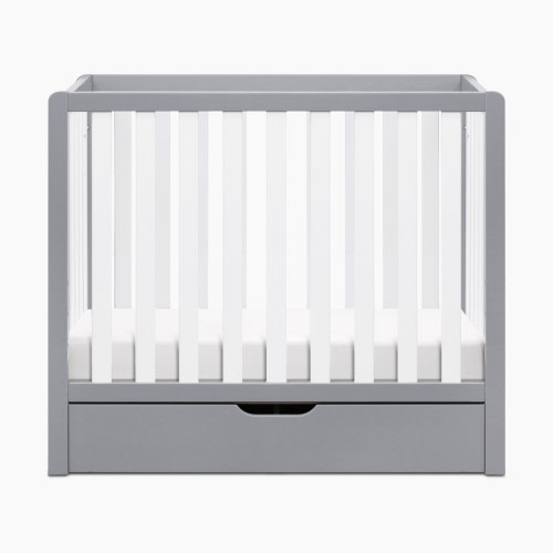 Carter's by daVinci Colby 4-in-1 Convertible Mini Crib with Trundle - Grey / White