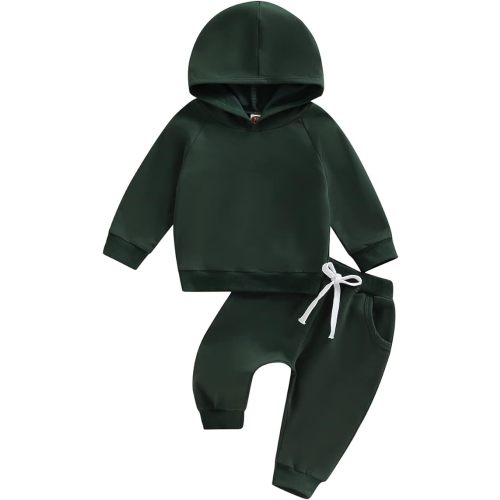 Infant Baby Boy Hooded Dinosaur Fall Outfit Contrast Sweatshirt Pant Set Toddler Dinosaur Clothes 6 12 18 Months 2T