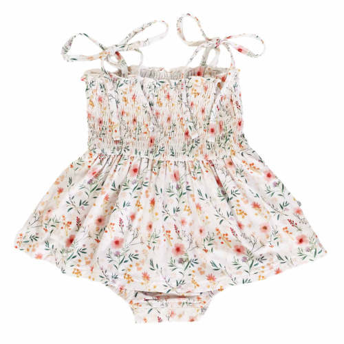 Smocked Twirl Bodysuit | Winnie's Wildflowers