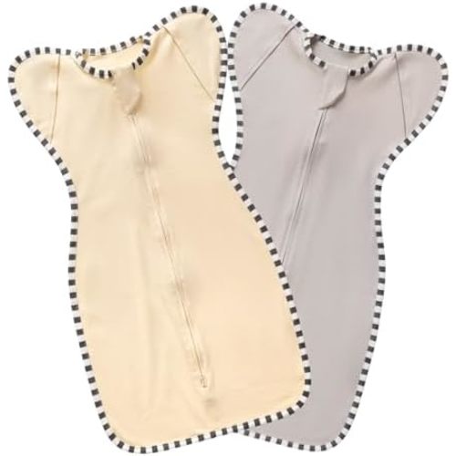 Baby Swaddle Blanket for Newborns and Infants,2-Piece Set Infant Pajamas,Bidirectional Zipper,Easy to Put On and Take Off