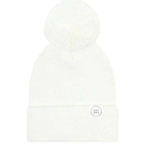Beanie with Pom - Ivory