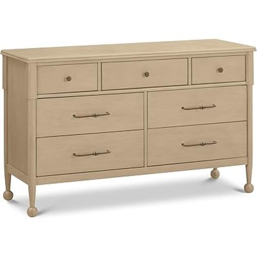 Namesake Alouette 7-Drawer Baby Dresser for Nursery in Washed Pine – GREENGUARD Gold Certified Wood Dresser – Pre-Assembled Chest of Drawers with Storage for Baby Clothes, Kids’ Room, Bedroom & More