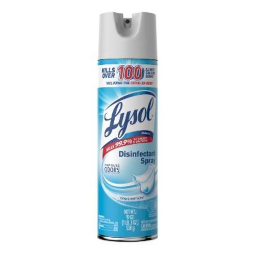 Lysol Crisp Linen Disinfectant Aerosol Spray - 19oz