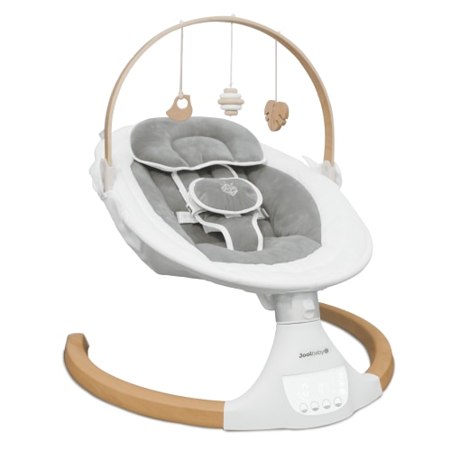 Jool Baby Nova Nature Baby Swing for Newborns  Electric Motorized Infant Swing with Bluetooth Music, Remote & Natural Wood Toys