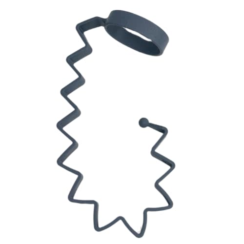 Busy Baby Bottle Bungee - Sippy Cup Strap - Keeps Bottles and Sippy Cups Off The Floor - Food Grade Silicone - Dishwasher Safe (Pewter)