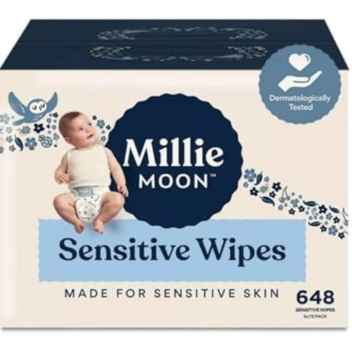 Generic Millie Moon Sensitive Wipes, Jumbo Box - 648ct